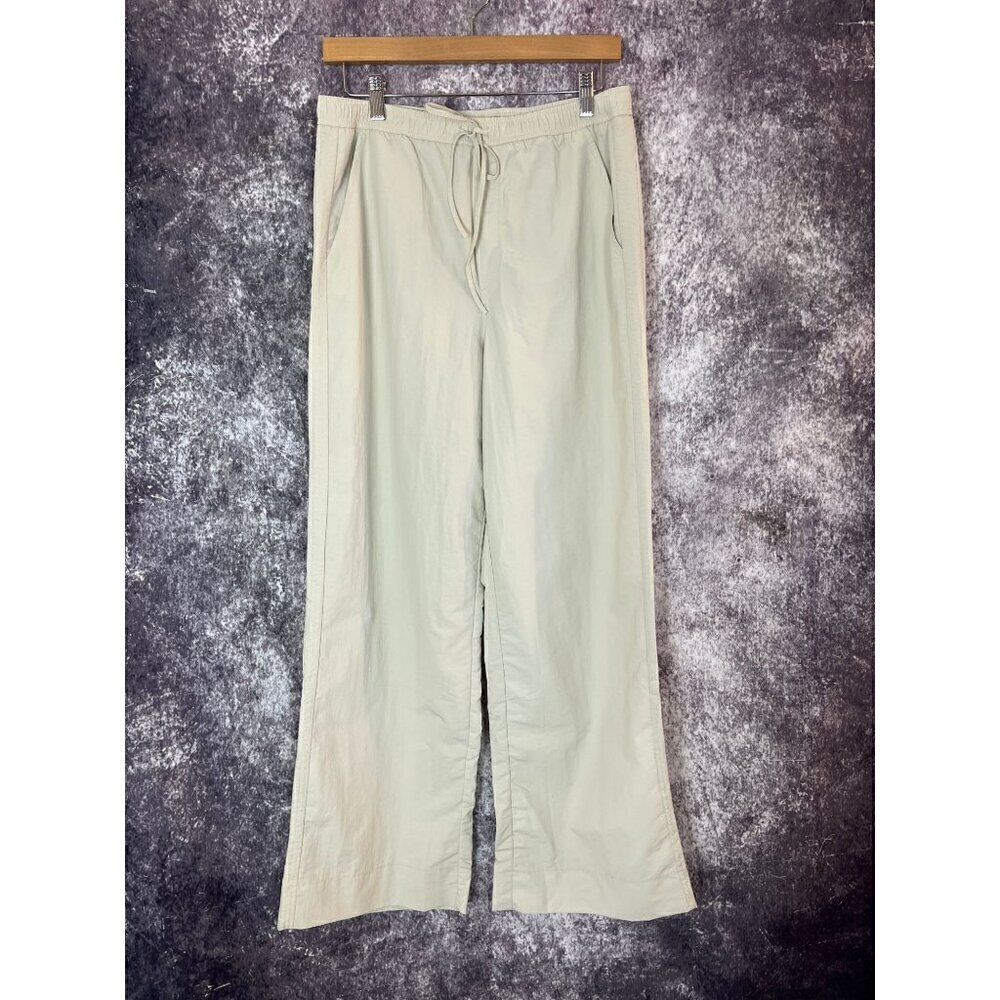 Zara Parachute Beach Wide Leg Drawstring Elastic Waist Pants Women's Size Medium